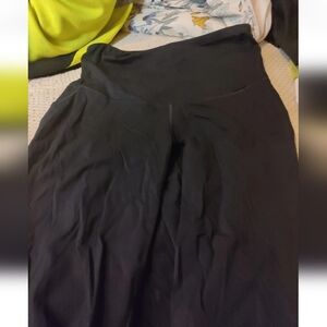 Black Over The Belly Maternity Leggings Size XXL